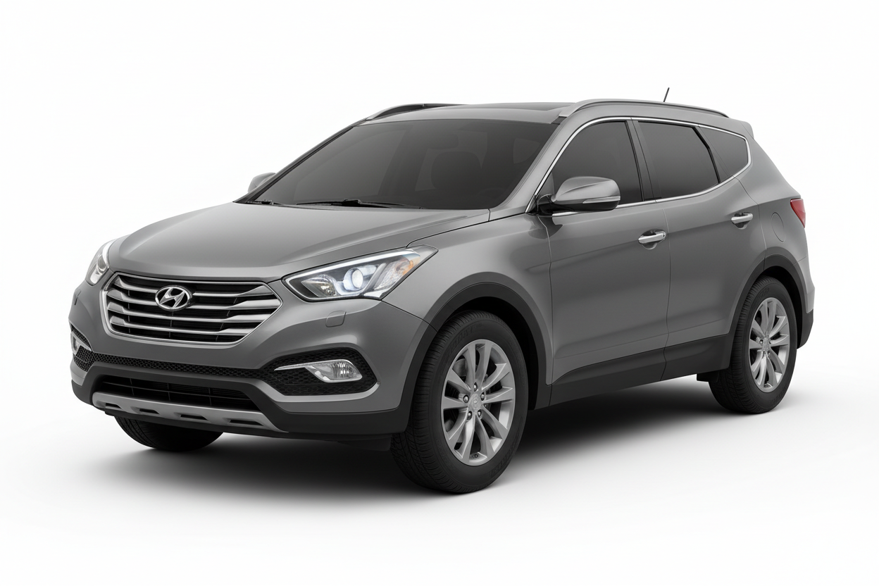 2012 Hyundai Santa Fe with tinted windows