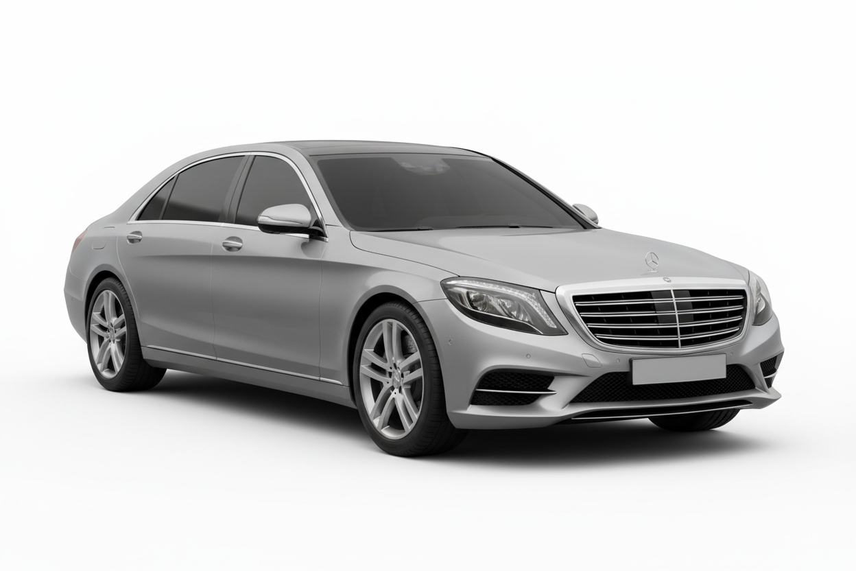 2014 Mercedes S-Class with tinted windows