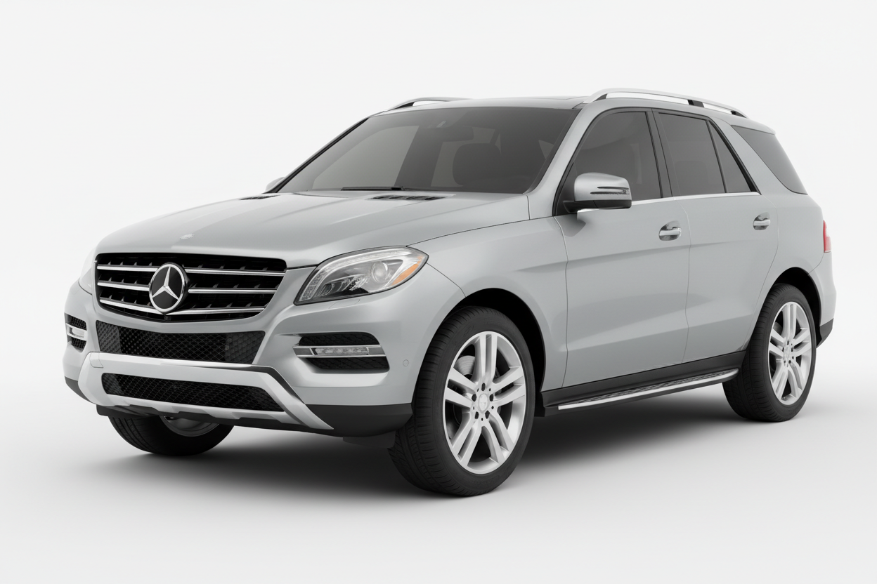 2015 Mercedes M-Class with tinted windows