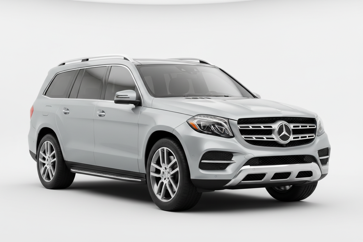 2017 Mercedes GLS SUV with tinted windows