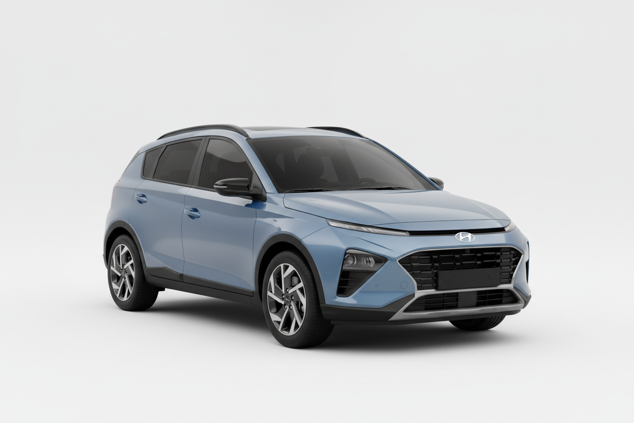 2021 Hyundai Bayon with tinted windows