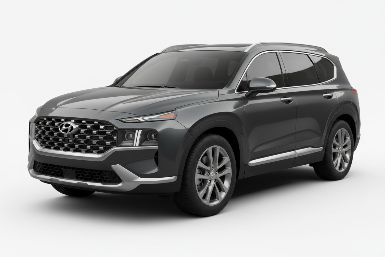2025 Hyundai Santa Fe with tinted windows