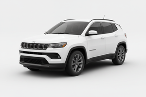 2026 Jeep Compass - 3/4 View Tinted Windows White Background