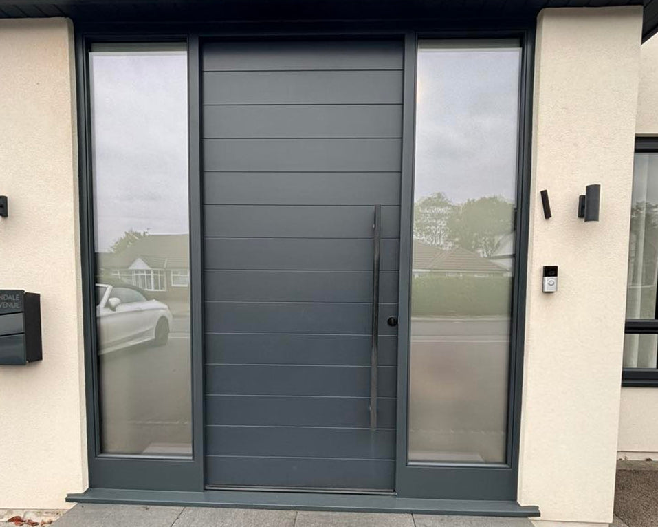 frosted window film with no pattern on internal office window