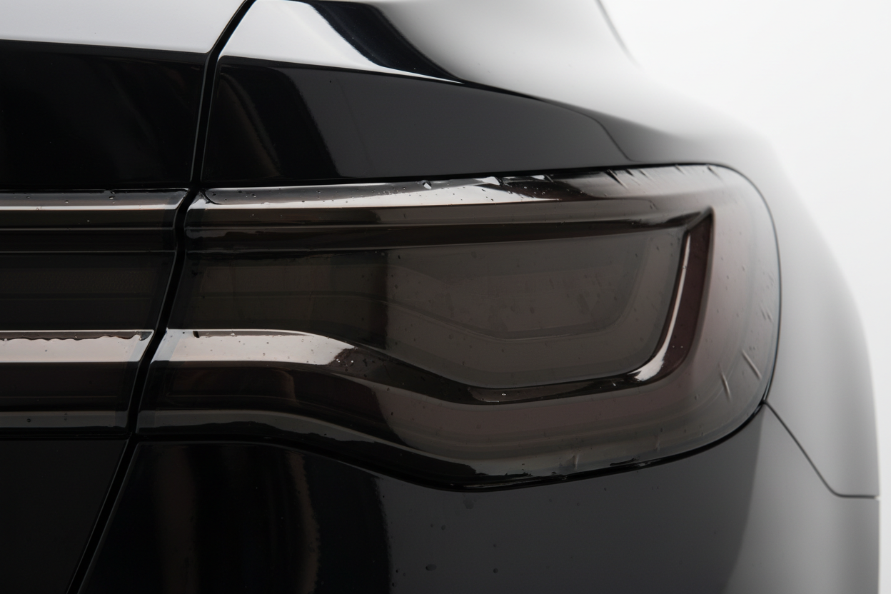 dark tint ppf film on rear lights