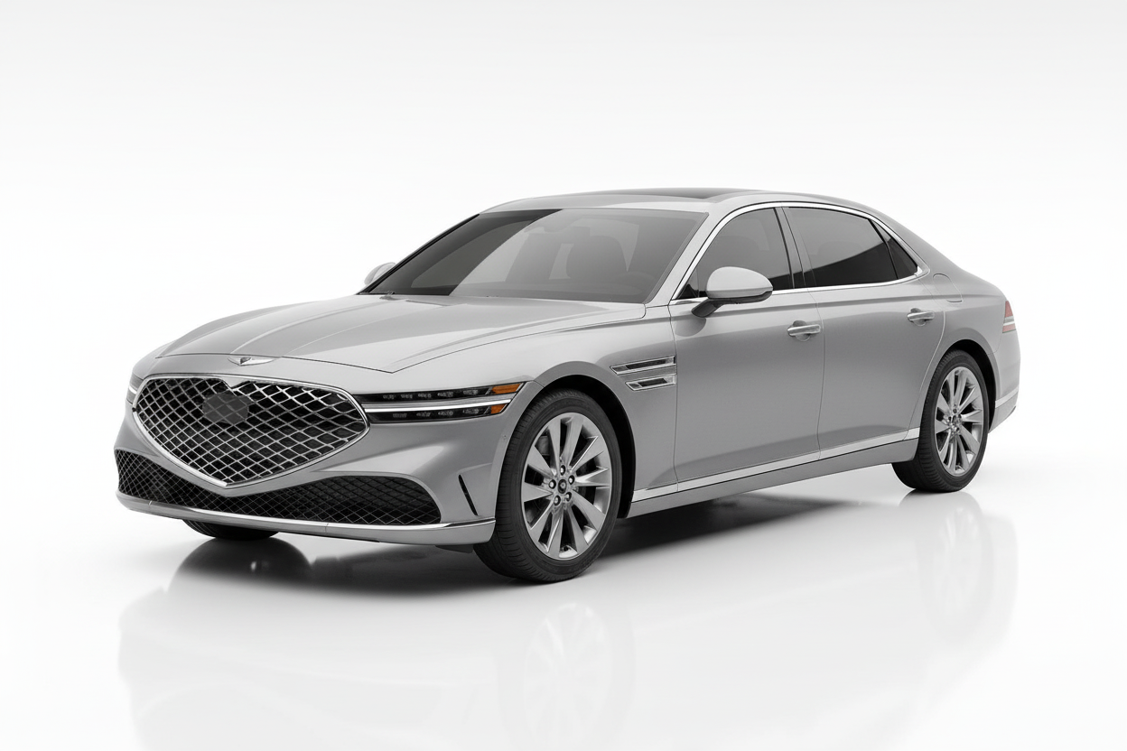 Genesis G90 2023-2026 catalog style with tinted windows