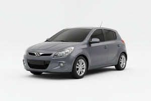 Hyundai i20 2009-2014 with tinted windows