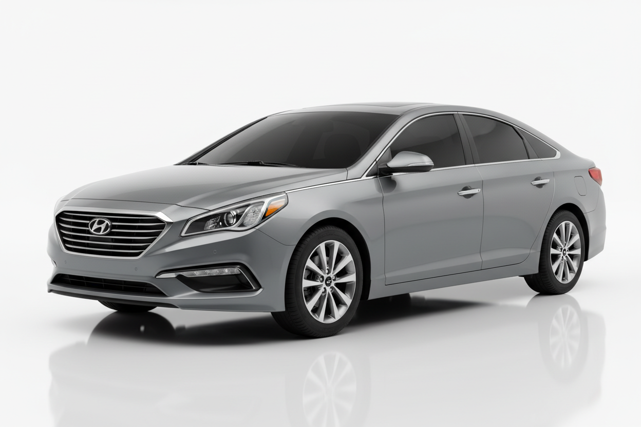 Hyundai Sonata 2015-2019 with tinted windows