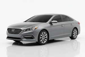 Hyundai Sonata 2015-2019 with tinted windows