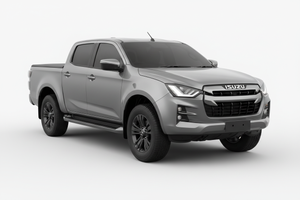 Isuzu D-Max Double Cab 2021-2025 with tinted windows
