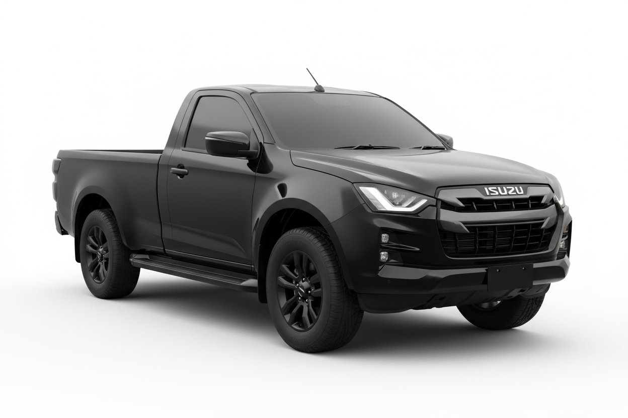 Isuzu D-Max Single Cab 2021-2025 with tinted windows