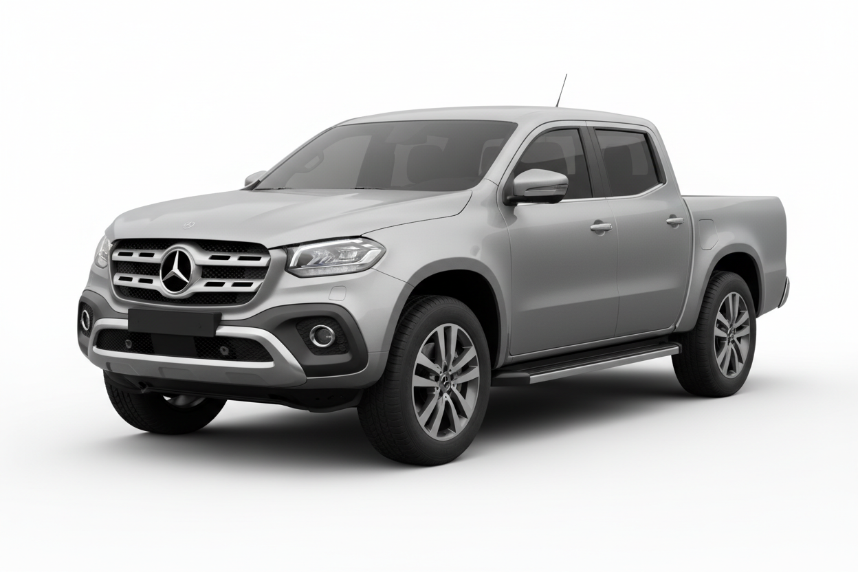 Mercedes X-Class pickup with tinted windows