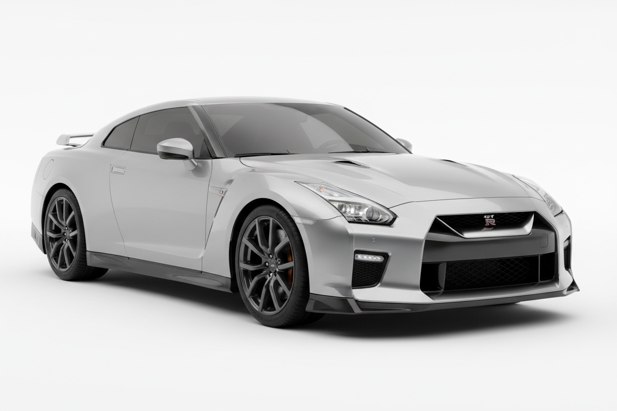Nissan GT-R with tinted windows