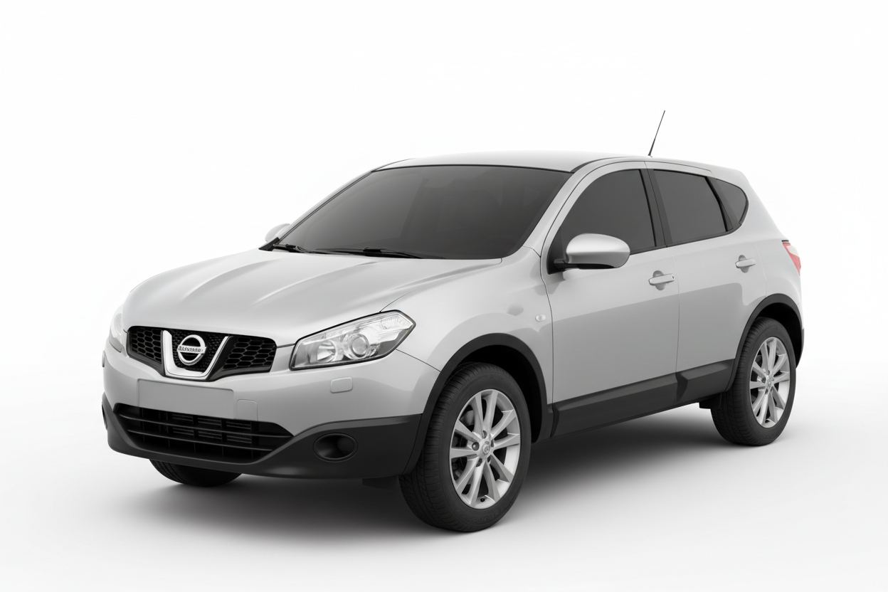 Nissan Qashqai 2009-2013 with tinted windows
