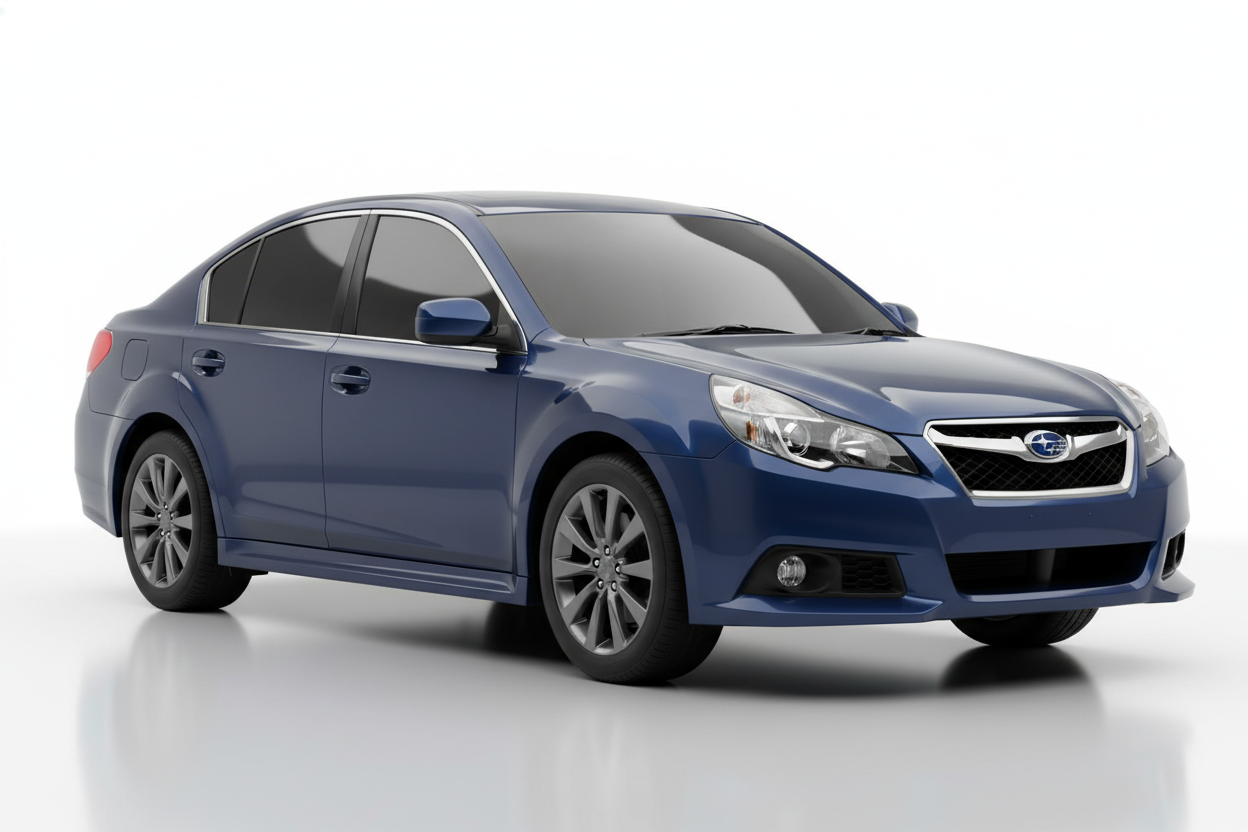 Subaru Legacy 2010-2014 with tinted windows
