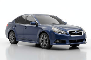 Subaru Legacy 2010-2014 with tinted windows